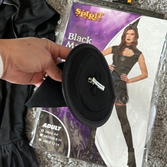 Black Magic Witch Halloween Costume Small Witchy Goth Cosplay Whimsygoth Magic - Picture 10 of 15